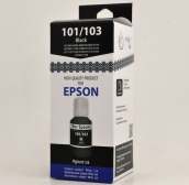 чернила Epson 101/103 (L1110/3xxx/4xxx/5190/6160/6170/6189), 140 мл, Black pigment, Ink-mate (в упаковке)